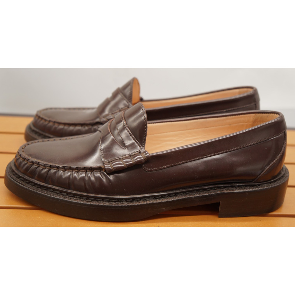 J. Crew Women's Dark Brown Leather Penny Loafers